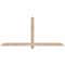 Ekena Millwork Eugene Smooth Timber Gable Bracket, Douglas Fir, 72"W x 33"H x 1 1/2"D x 3 1/2"F, 11/12 Pitch GBW072X33X0204EUG00SDF - alternate 1